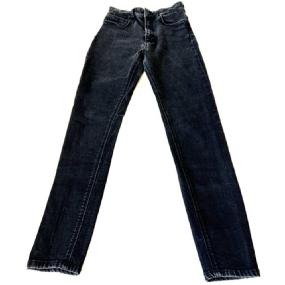 Zara Woman Premium Denim Collection Skinny Jeans Size 6 Black Stretch